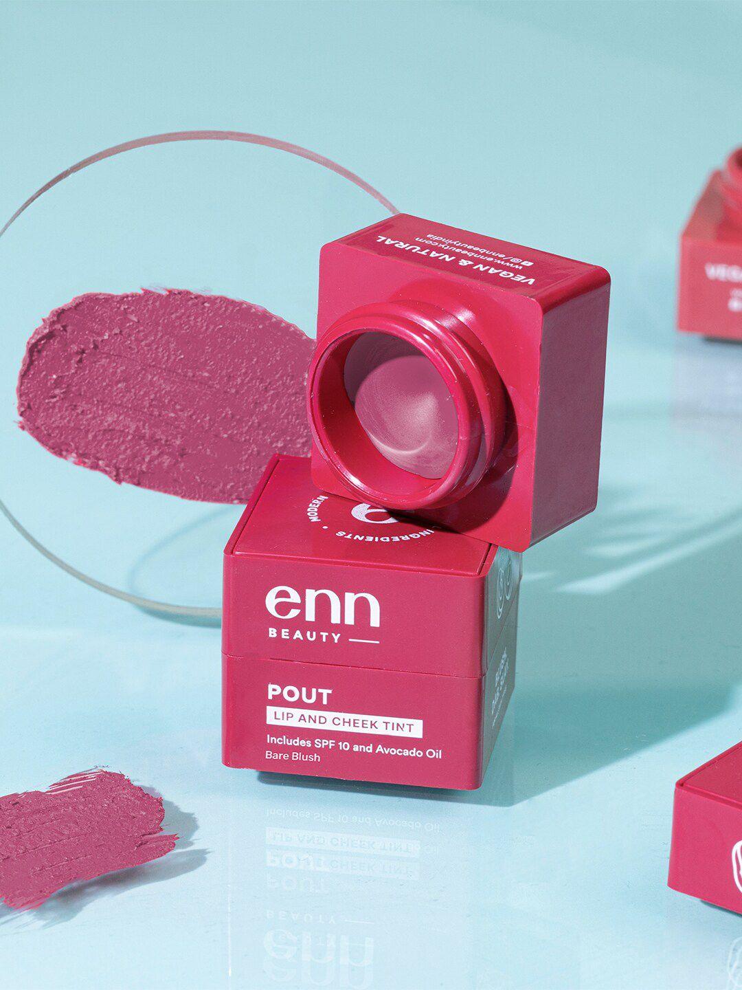 enn pout lip and cheek tint with spf 10 - mauve- 5g