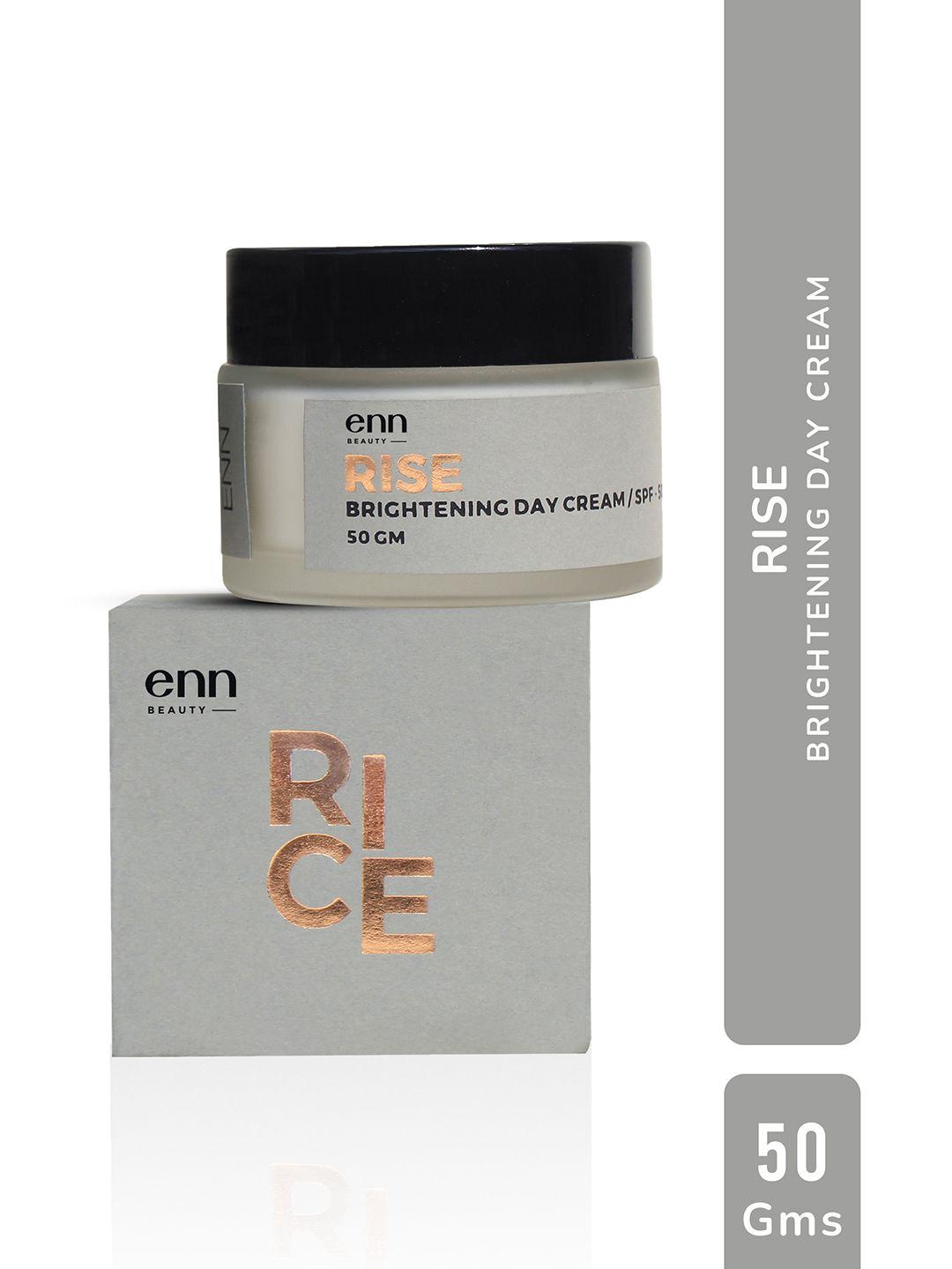 enn rise spf-50 skin brightening day cream with rice extract - 50 g