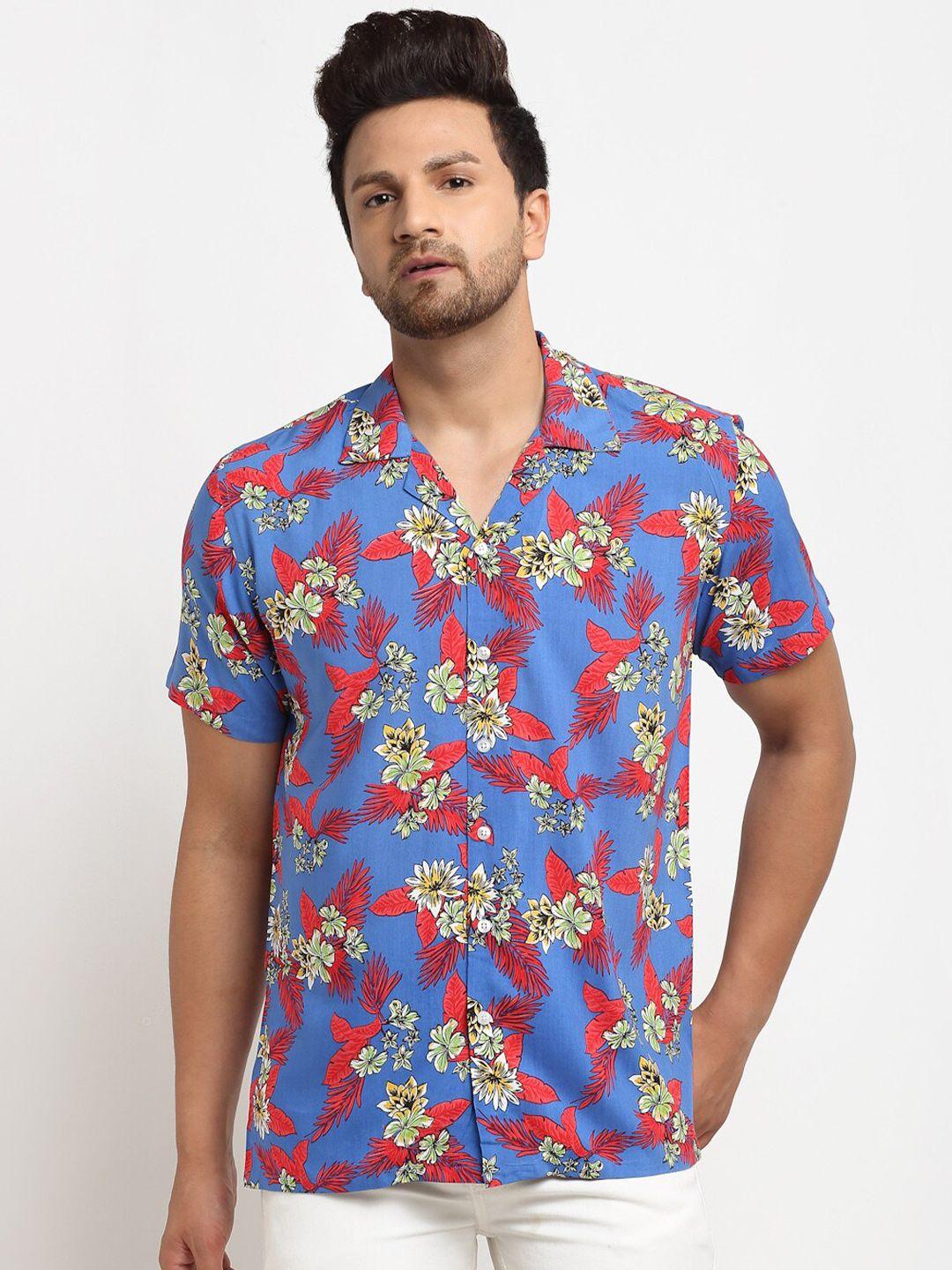 ennoble men classic floral printed casual shirt