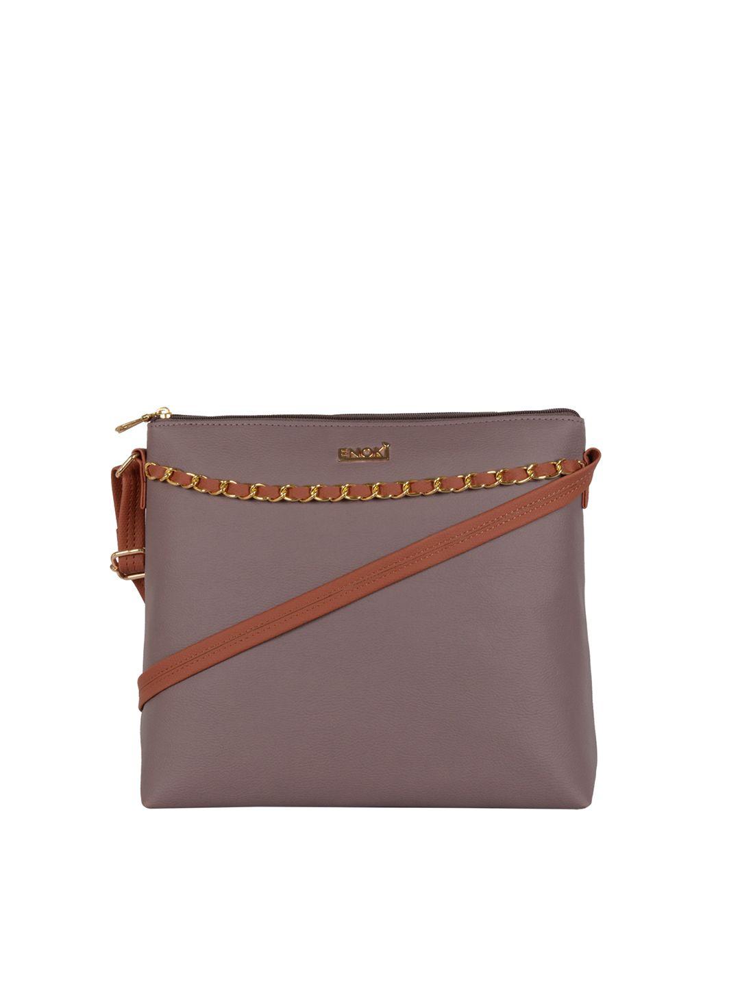 enoki textured synthetic sling bag handbags