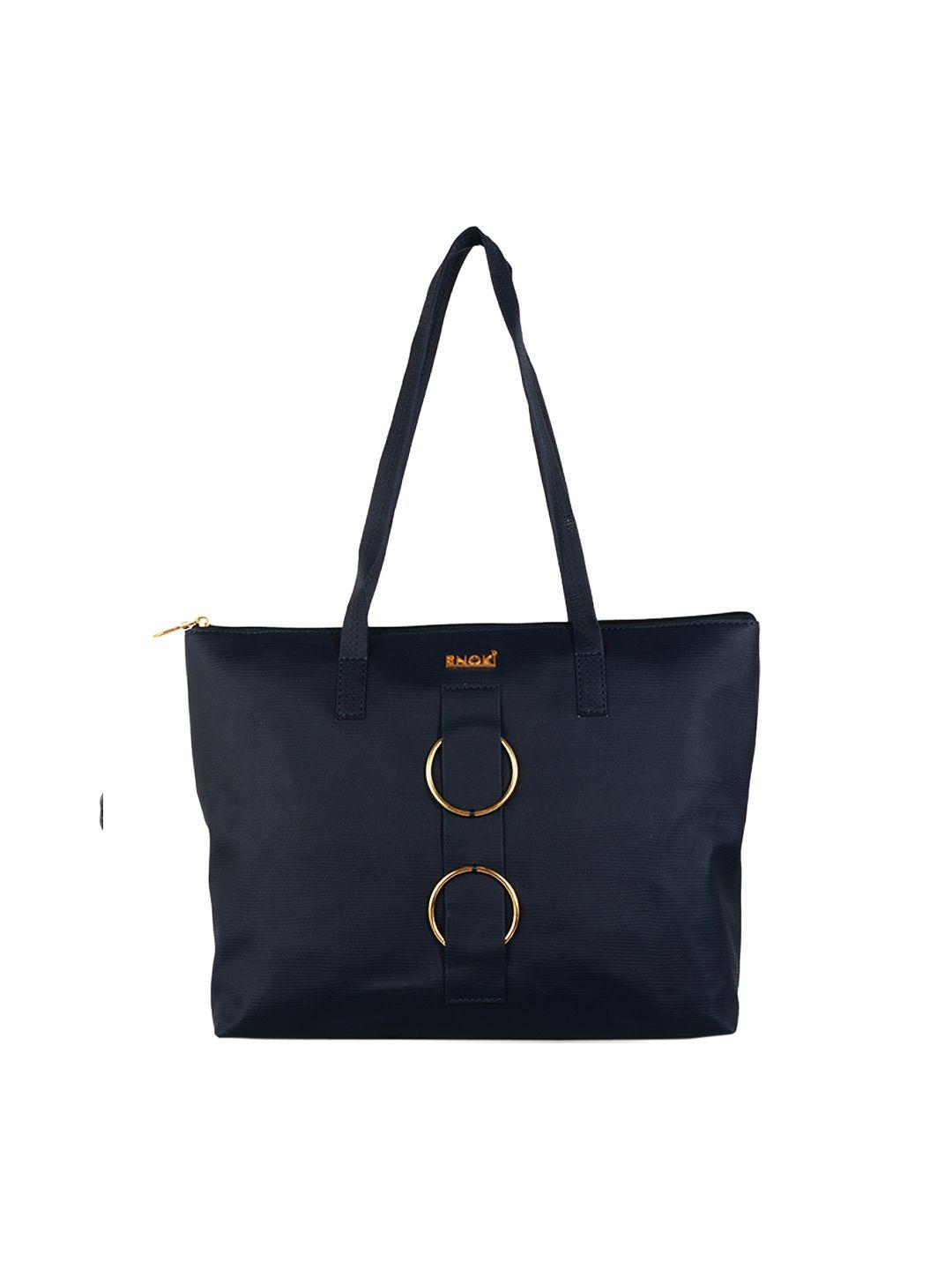 enoki blue shopper shoulder bag