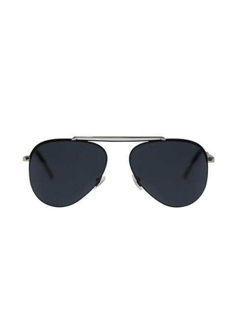 enrico eyewear black aviator unisex sunglasses