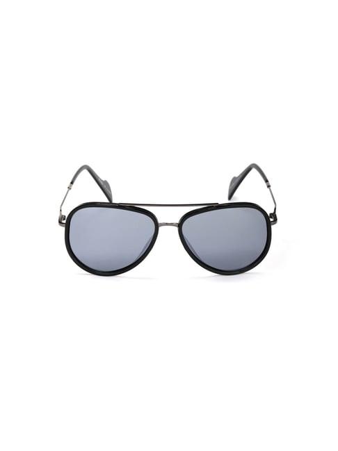 enrico eyewear black round sunglasses for men