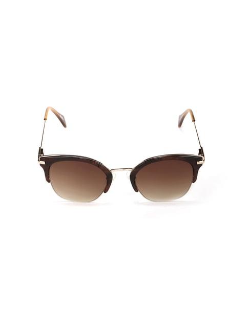 enrico eyewear brown clubmaster unisex sunglasses