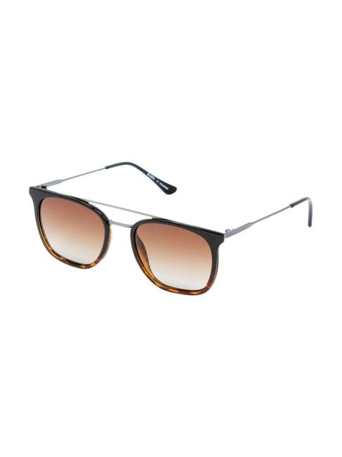 enrico eyewear brown wayfarer sunglasses for men