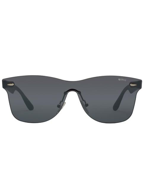 enrico eyewear dark grey square polarised and uv protected lens unisex sunglasses