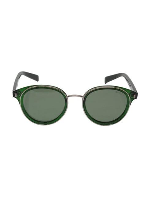 enrico eyewear green round unisex sunglasses