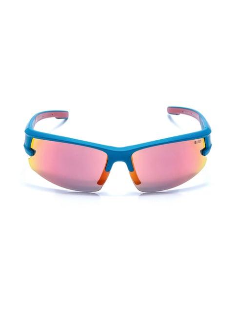 enrico eyewear orange wraparound unisex sunglasses