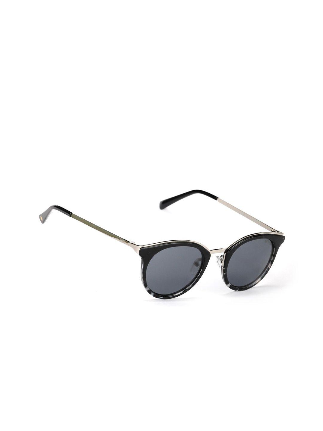 enrico women blue lens & black aviator sunglasses - en e 3017 c1-blue
