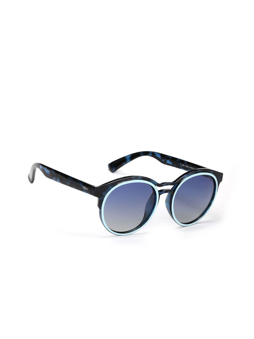 enrico women blue lens & blue round sunglasses - en p 1050 c2-blue