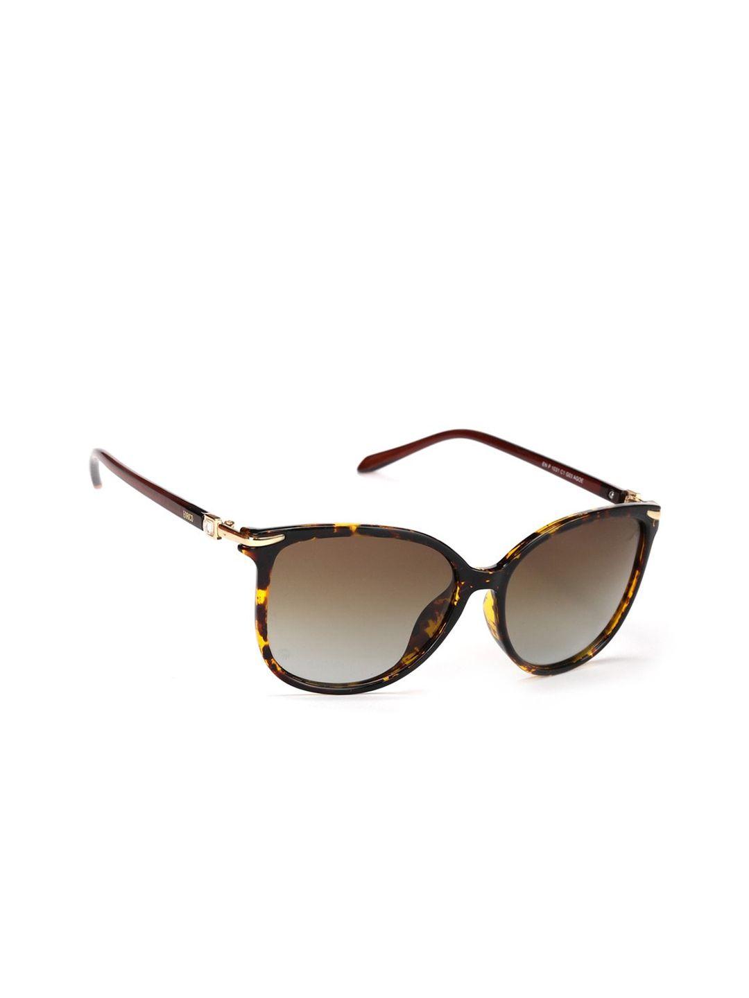 enrico women brown lens & yellow square sunglasses - en p 1031 c1-brown