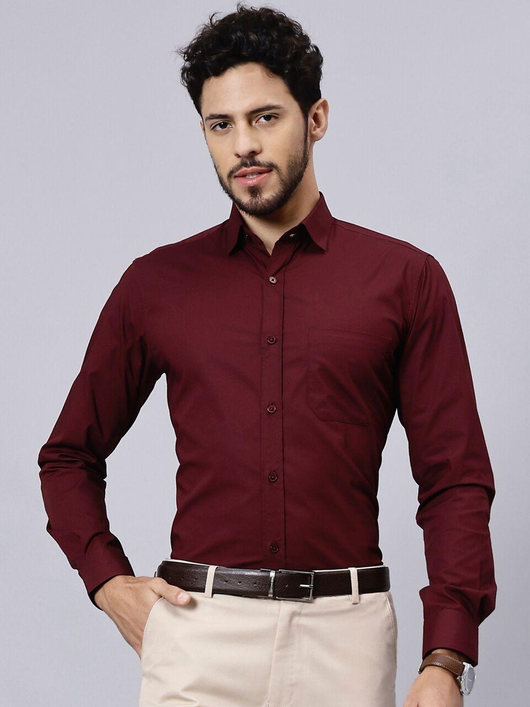 entellus classic slim fit cotton formal shirt