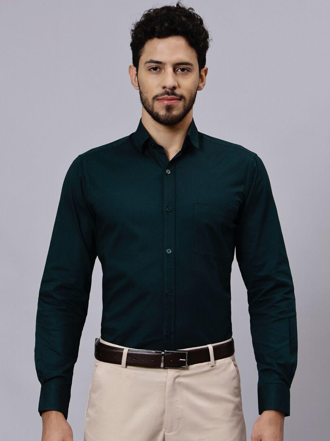 entellus classic slim fit cotton formal shirt