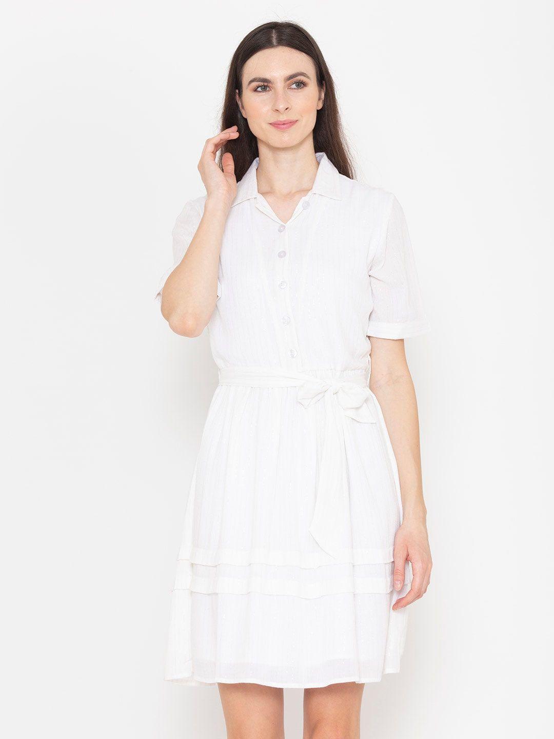 entellus white shirt dress