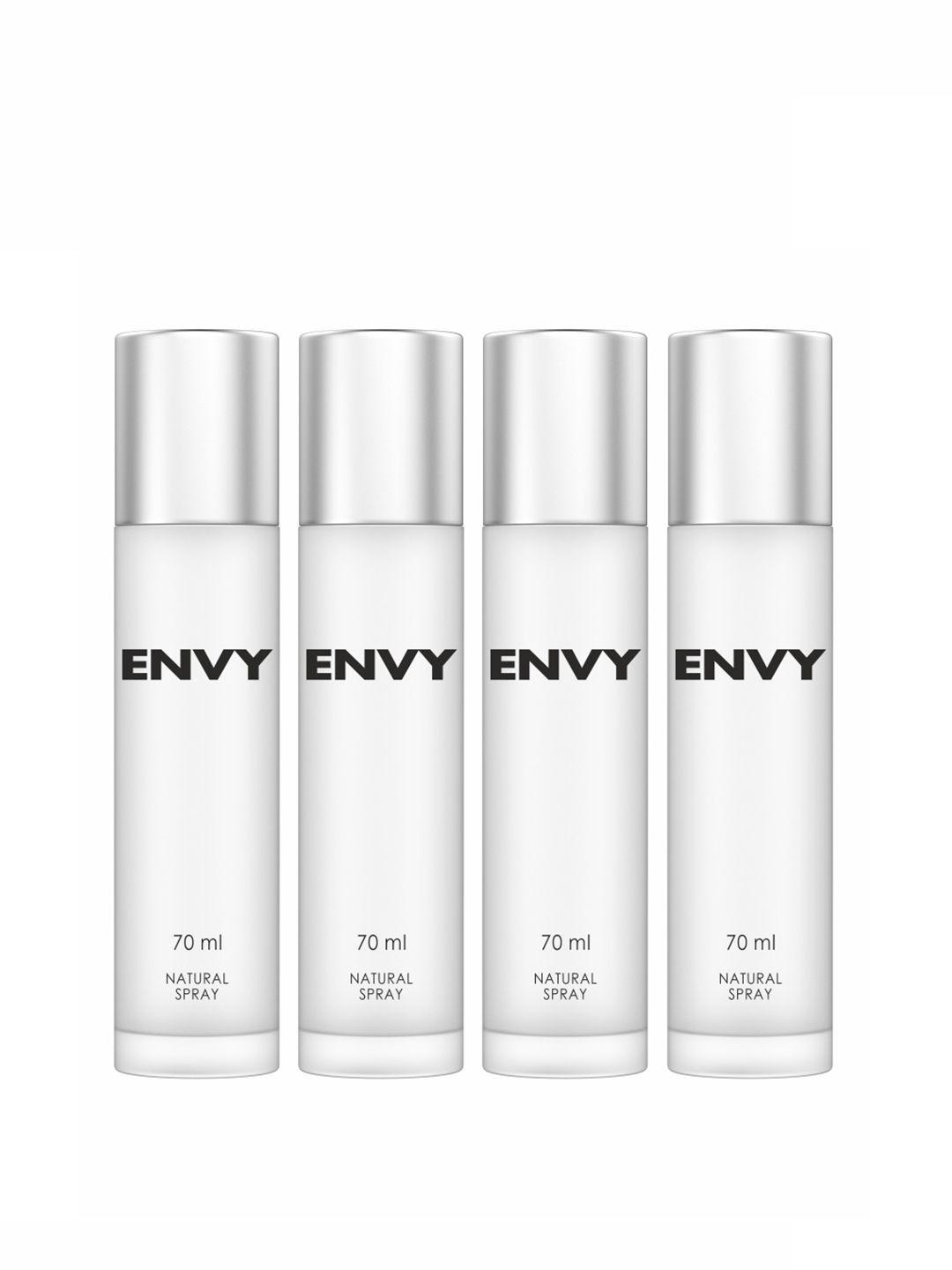envy women set of 4 long lasting natural spray - 70 ml each