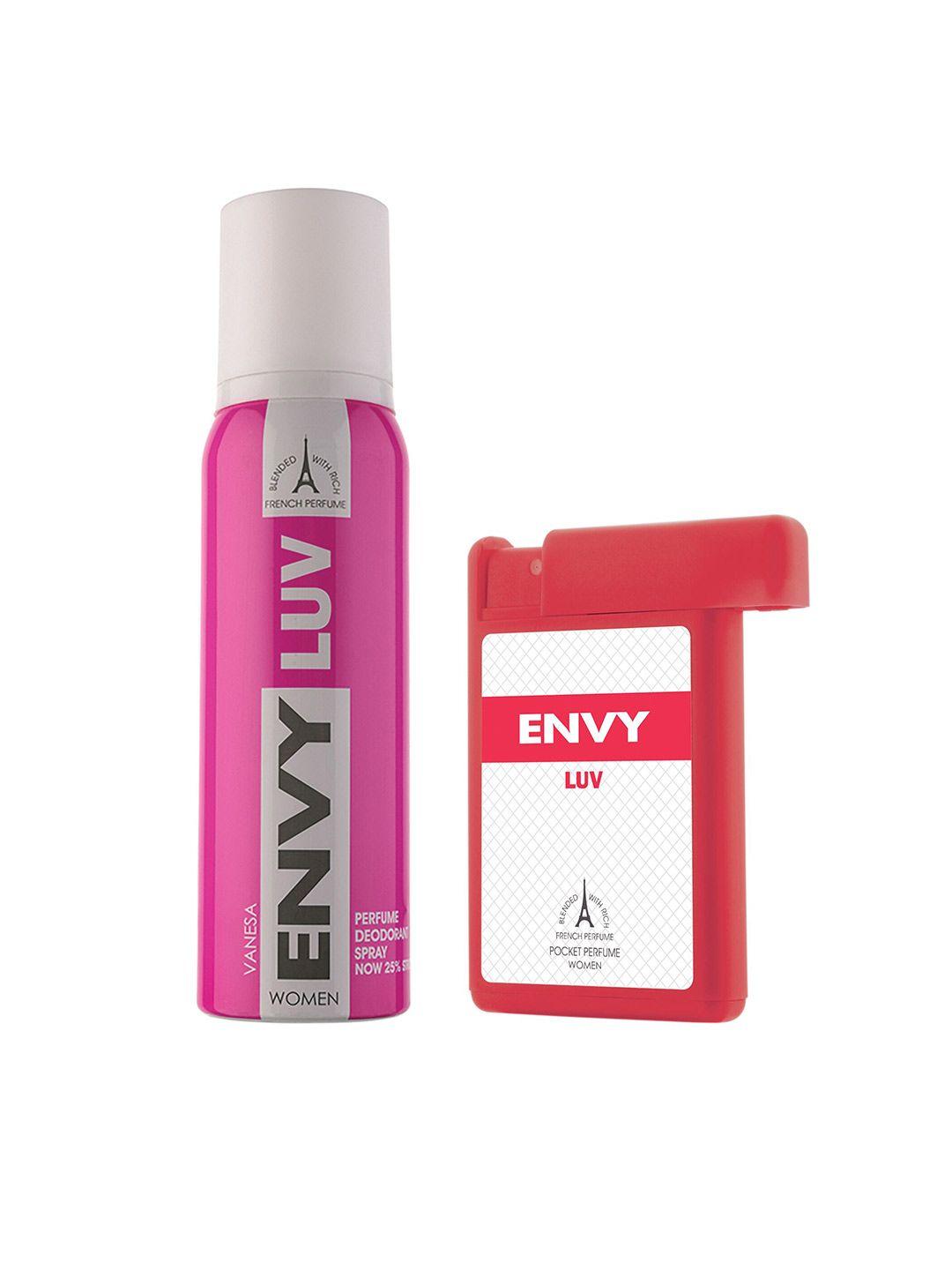 envy women set of luv deodorant & pocket perfume