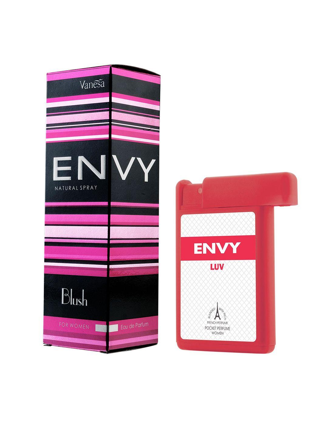 envy set of natural spray blush eau de parfum & luv pocket perfume