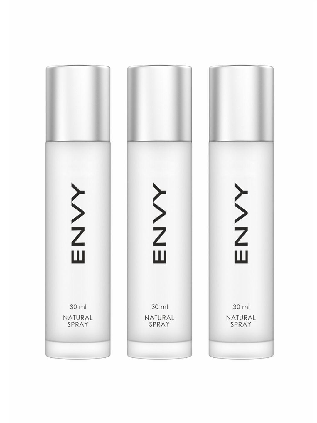 envy women set of 3 long lasting natural spray - 30 ml each