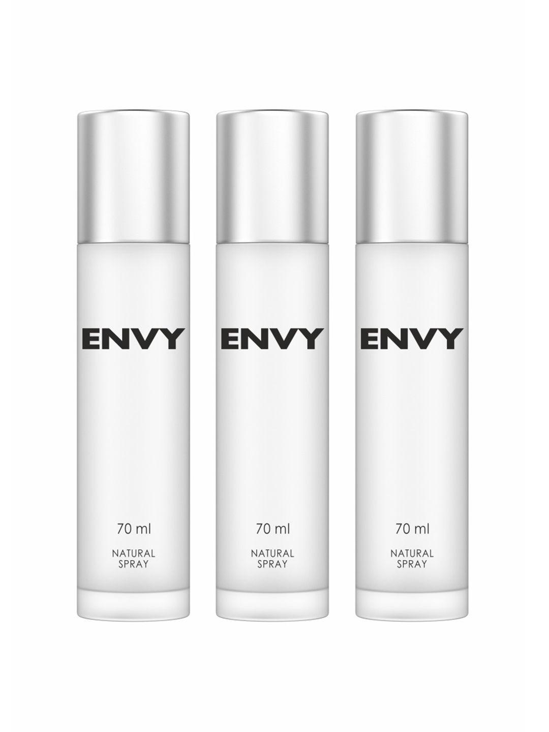 envy women set of 3 long lasting natural spray - 70 ml each