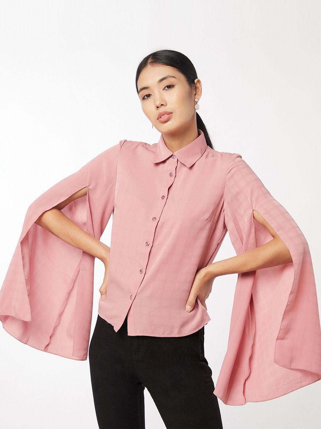 enzeo women pink comfort casual shirt