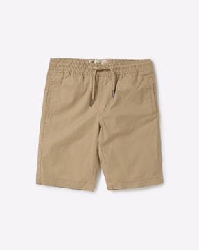 epp slim fit flat-front shorts