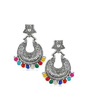 er1000093 multicolour beads drop earrings
