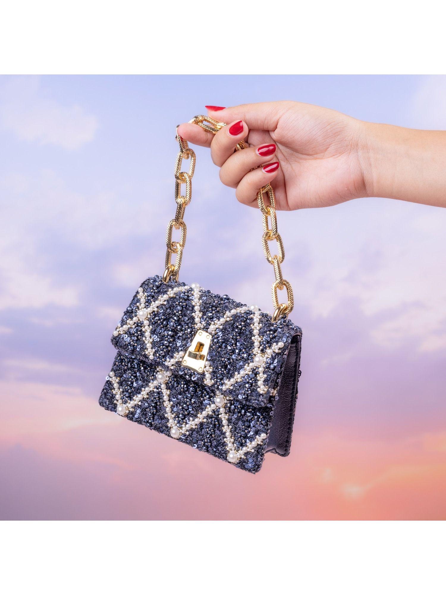 erica tanzanite handheld mini bag