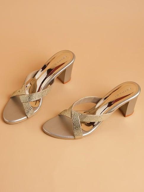 eridani women's cathy gold cross strap sandals