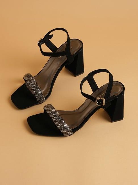 eridani women's julia black ankle strap sandals