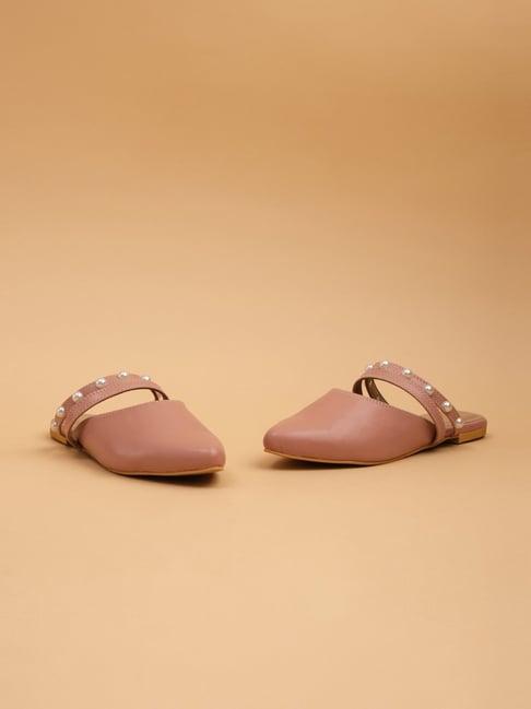 eridani women's silvia peach mule shoes