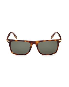 ermenegildo zegna brown plastic sunglasses ez0204 56 52n