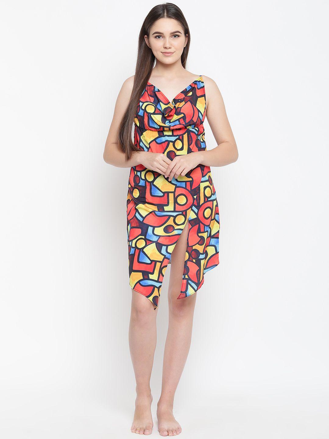 erotissch multicoloured printed nightdress