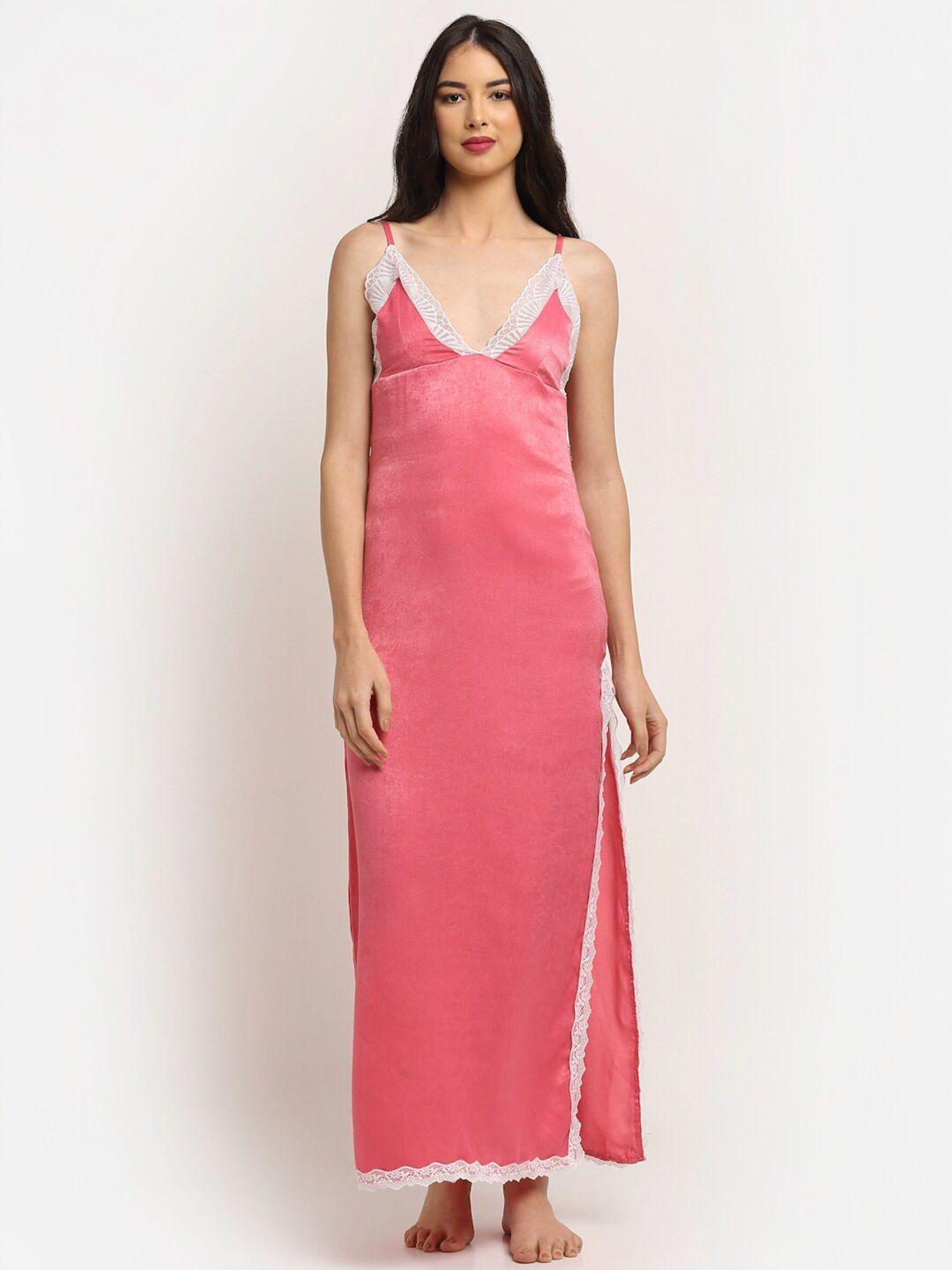 erotissch rose maxi nightdress