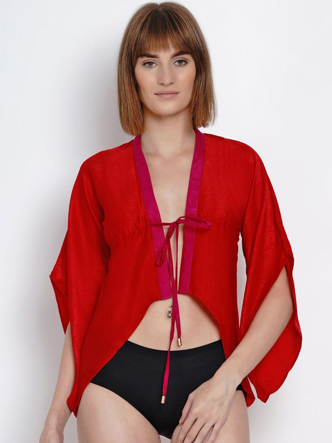 erotissch women red solid robe