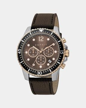es1g392l0025 water-resistant chronograph watch