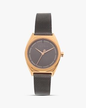 es1l100m0105 analogue watch with metal strap