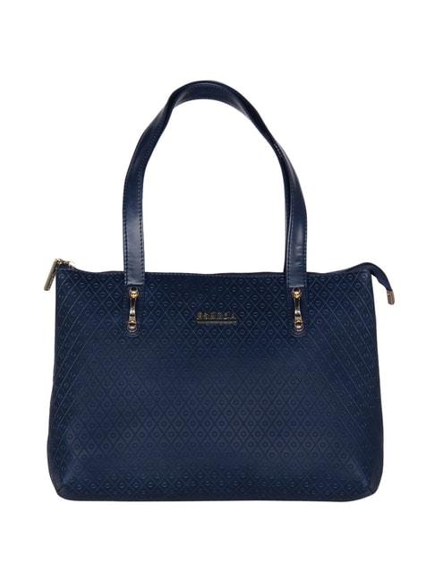 esbeda-navy-textured-medium-shoulder-handbag