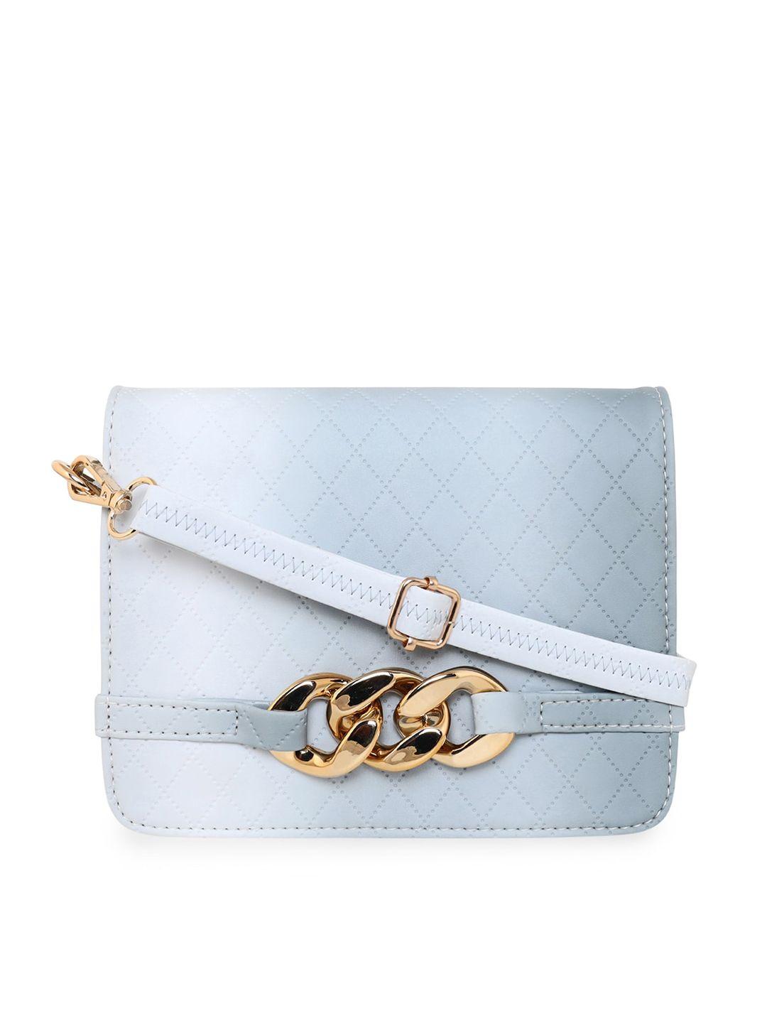 esbeda textured structured sling bag with quilted