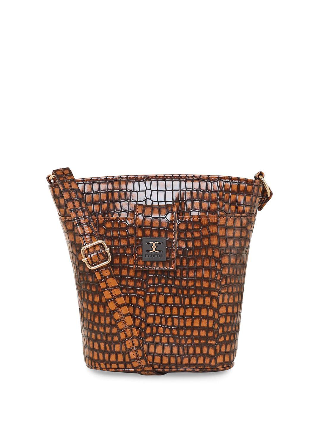 esbeda animal textured structured sling bag