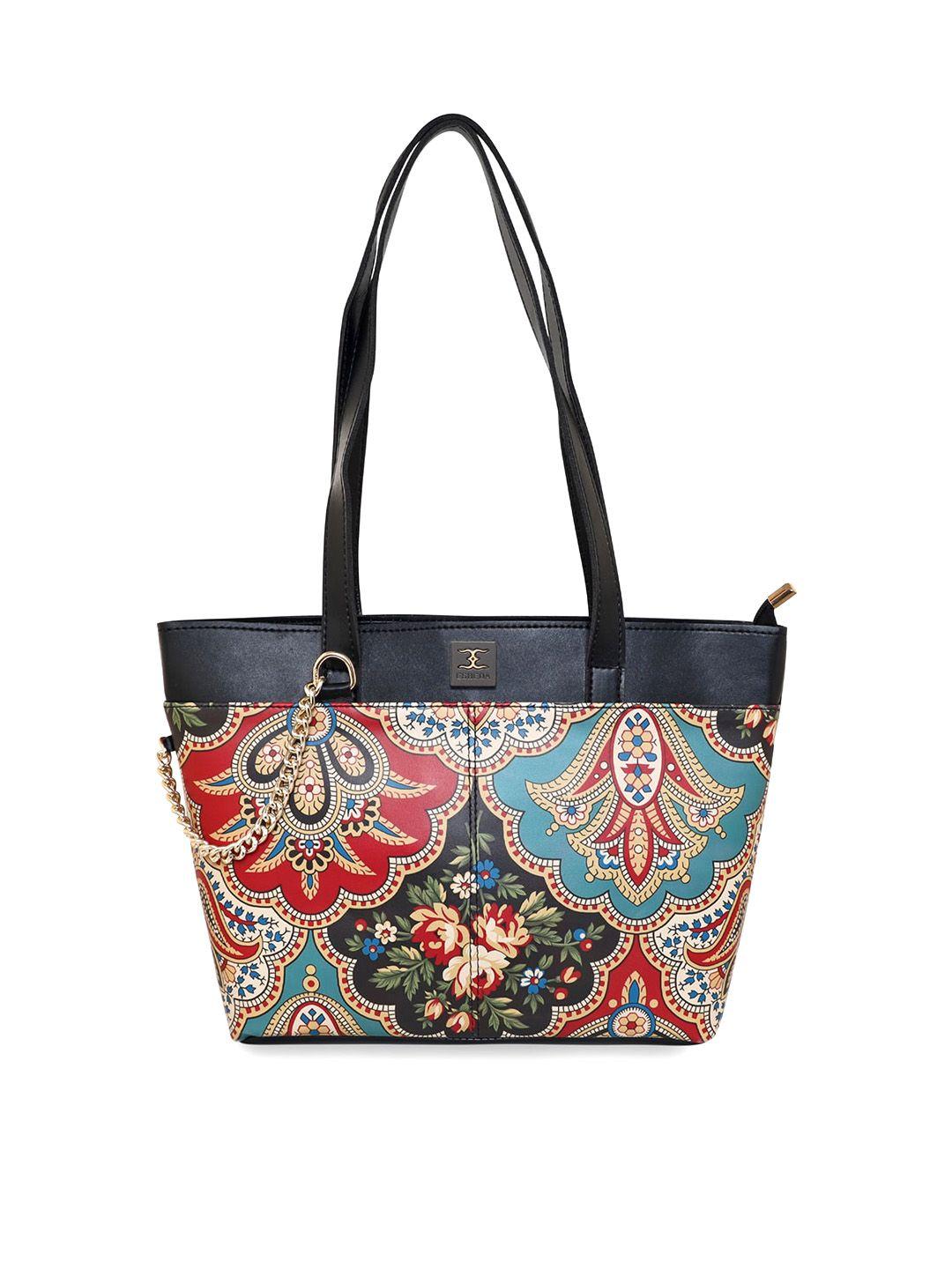 esbeda ethnic motifs printed handheld bag handbags