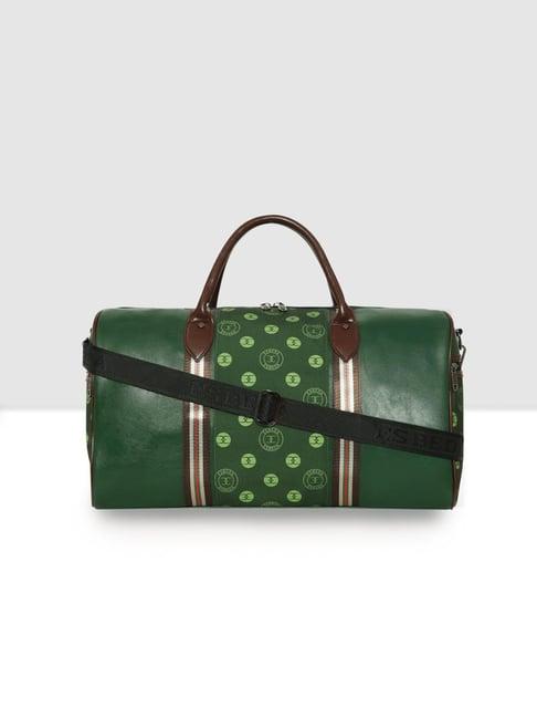 esbeda green printed large duffle bag - 37 ltrs