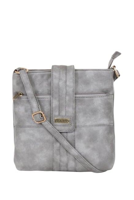 esbeda grey synthetic sling bag