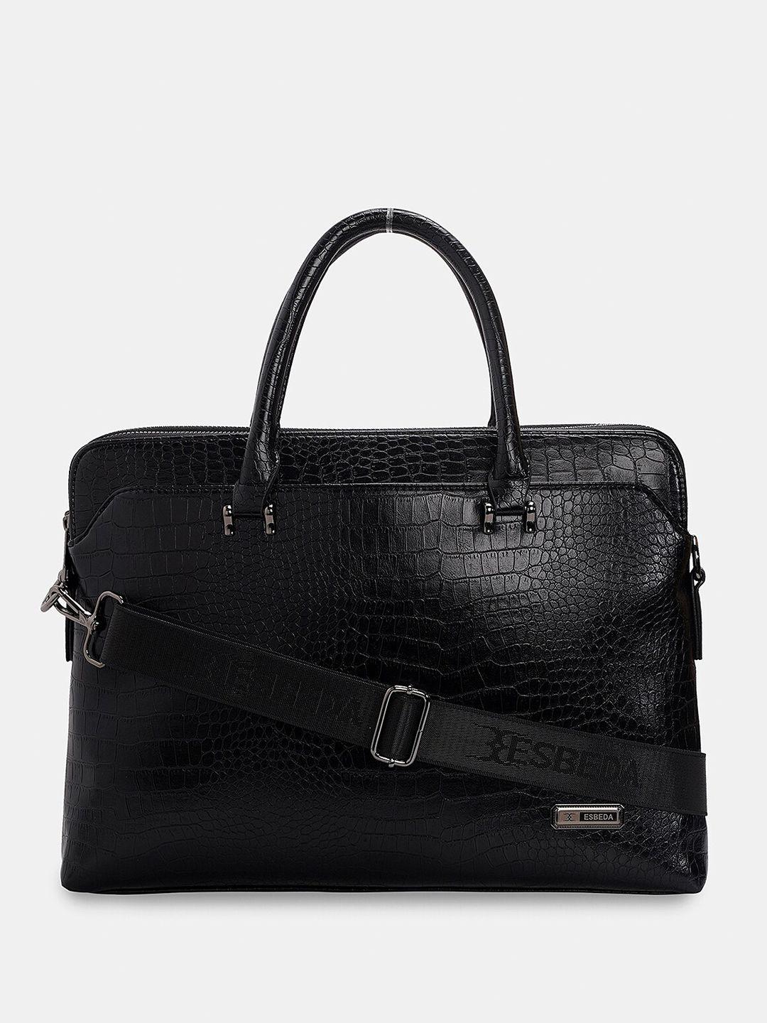 esbeda textured laptop bag