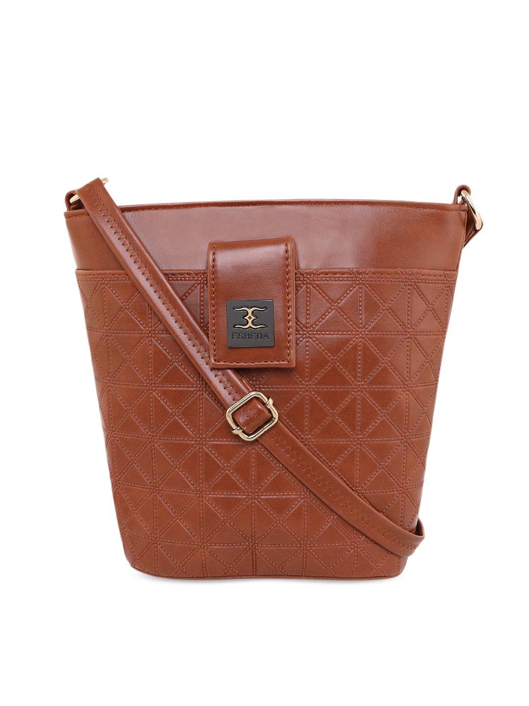 esbeda textured structured sling bag
