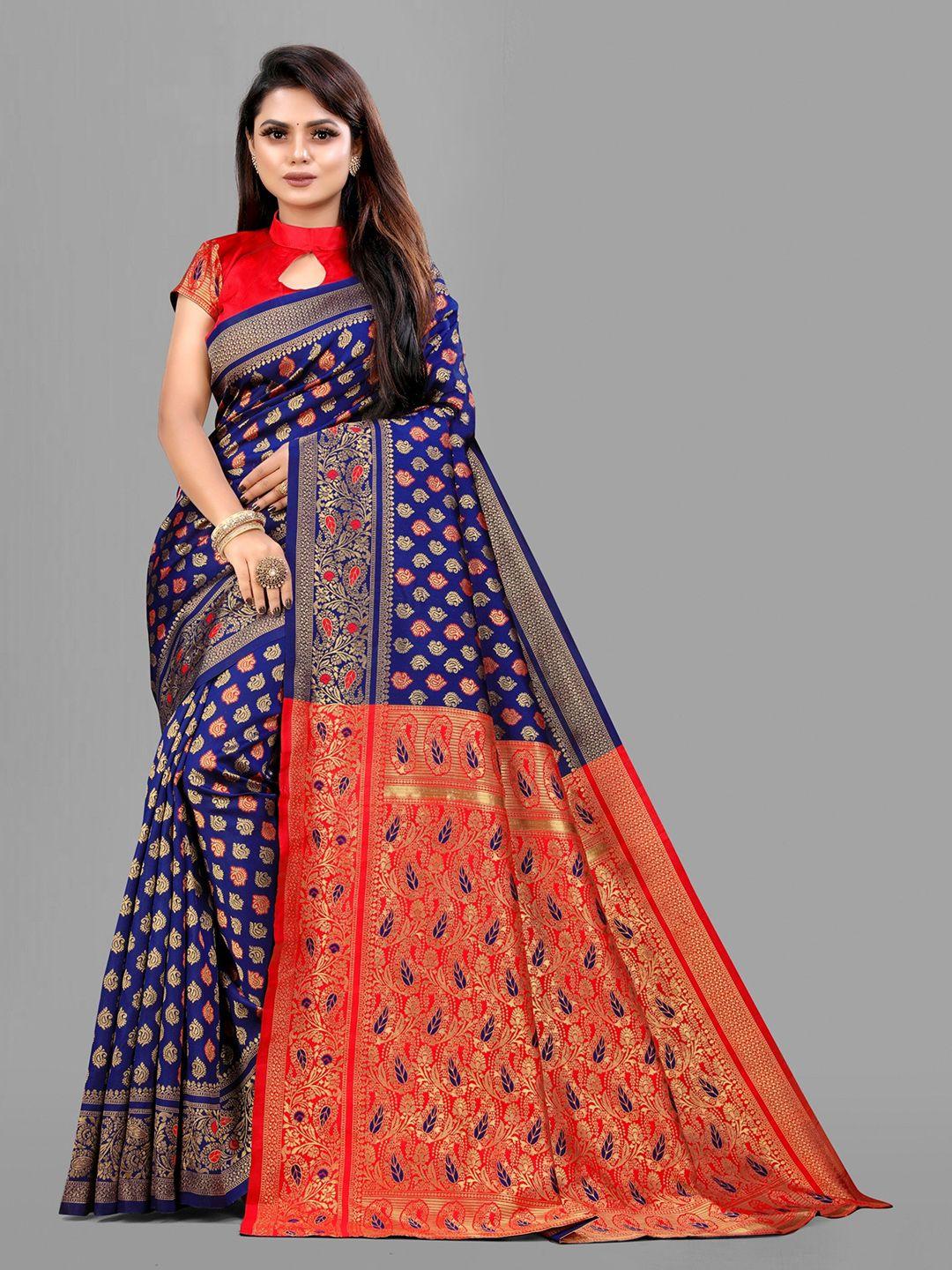 eshami ethnic motifs woven design zari saree