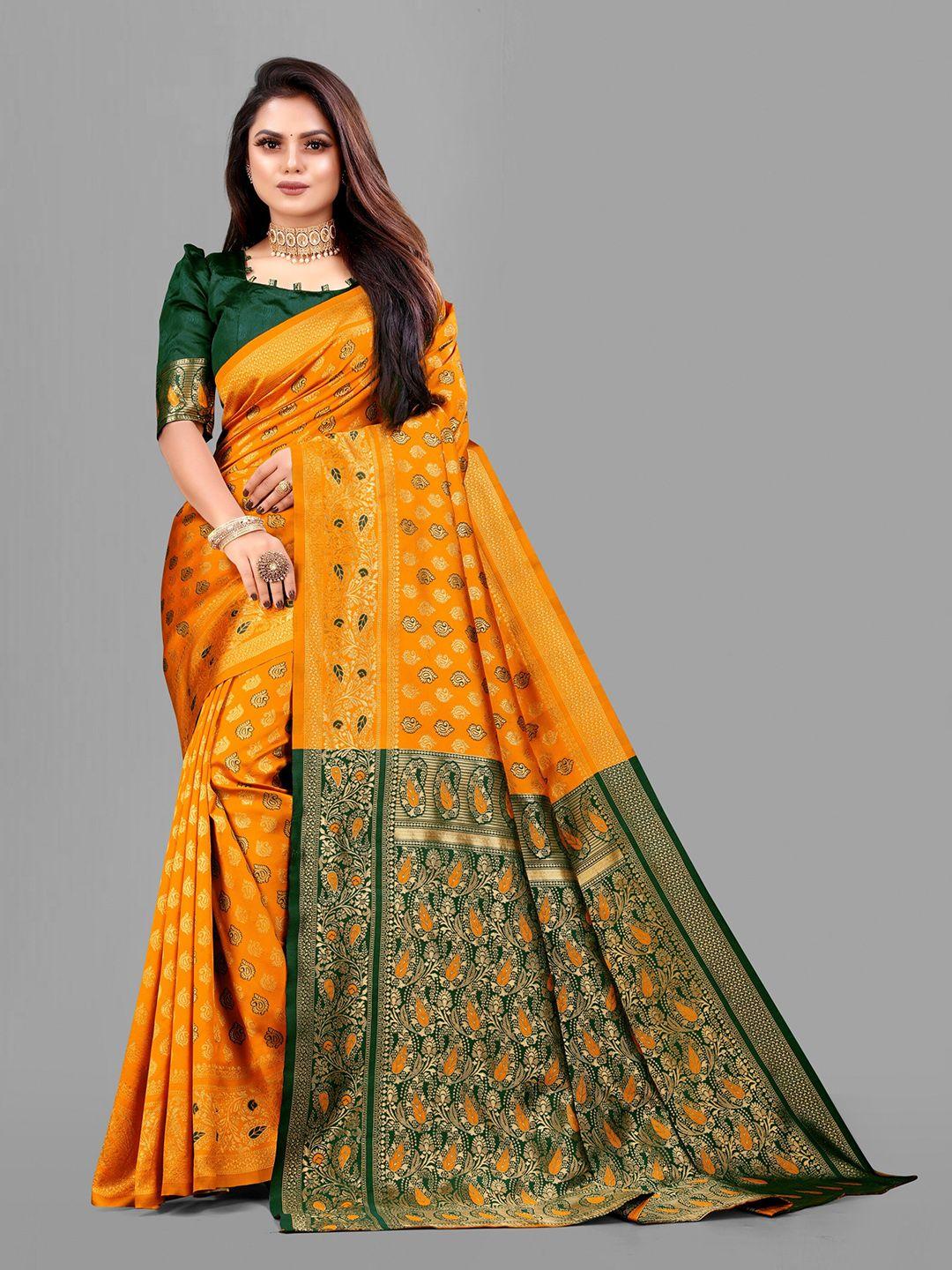 eshami ethnic motifs woven design zari saree