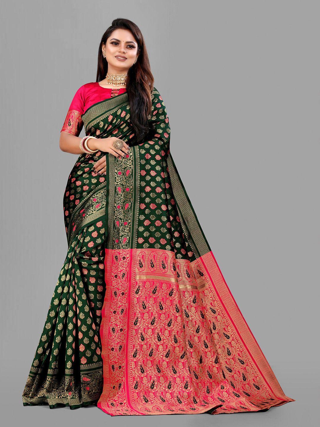 eshami woven design zari banarasi saree