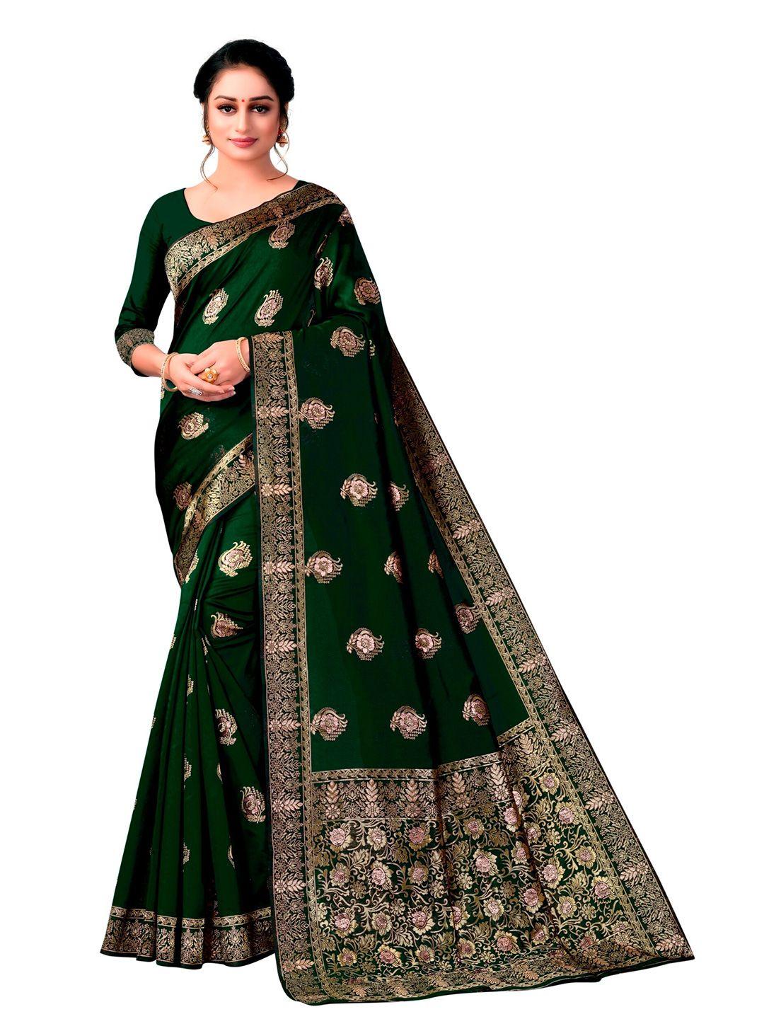 eshami woven design zari silk blend saree