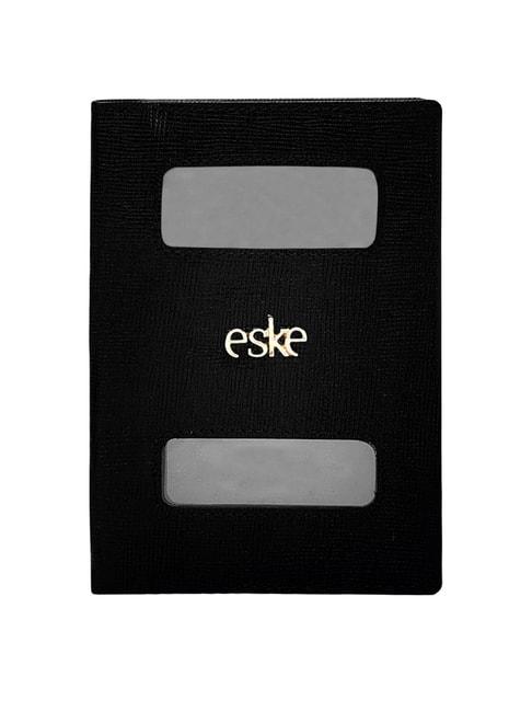 eske blair black solid small passport holder