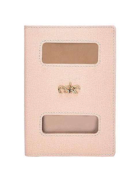 eske blair pink solid small passport holder